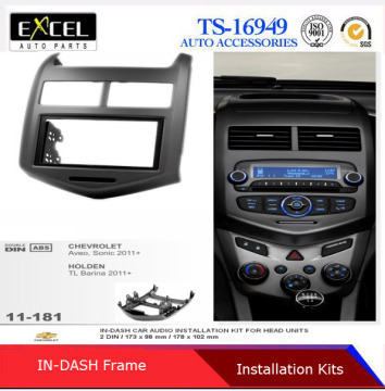 Car Radio Fascia for Chevrolet Aveo, Sonic 2011+ / Holden Tl Barina 2011+