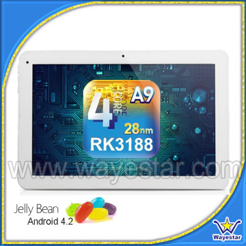10 inch IPS 1280*800 RK3188 Quad Core Android 4.2 Tablet 2 Cameras BT 1GB/16GB