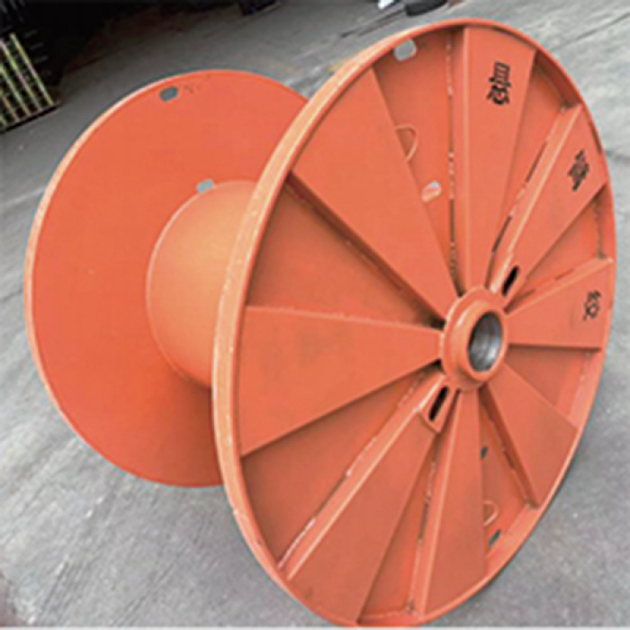 Carrete de cable dividido