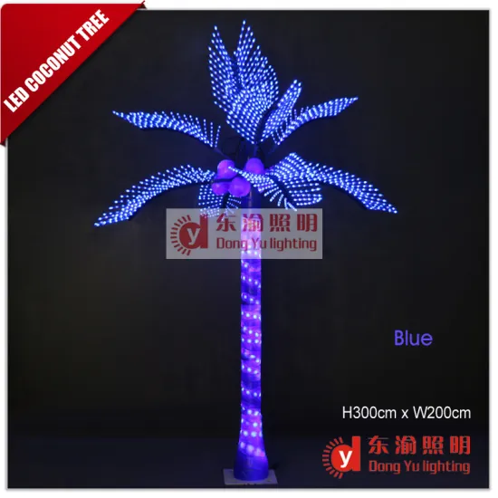 Multicolor LED Palm Tree Outdoor Decorations