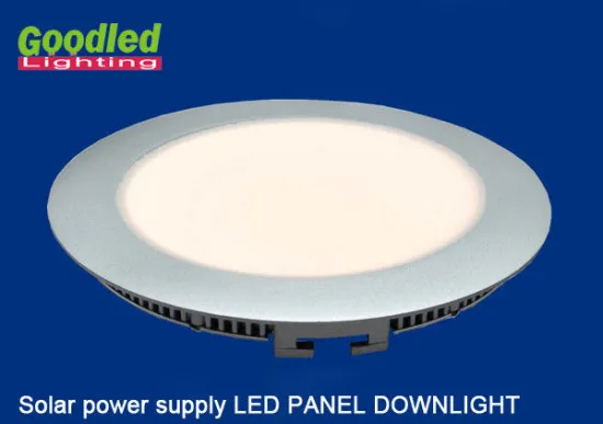 Nature White Solar Energy Round Led Ceiling Panel Light For School , No Humming