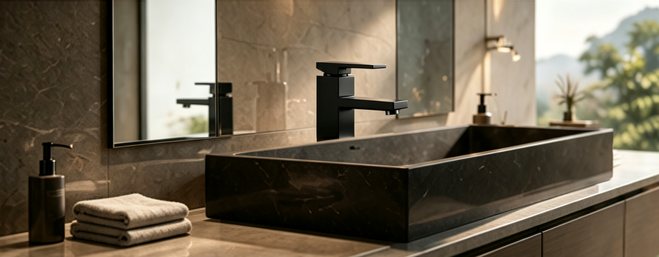 square single lever basin mixers