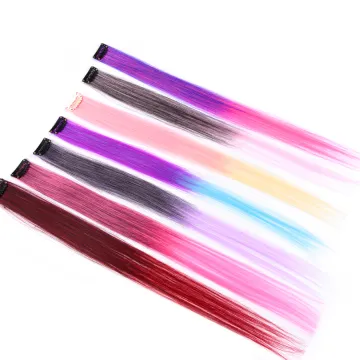 AliLeader Synthetic Silky Straight One Clip Hair Piece Clip In Hair Extension