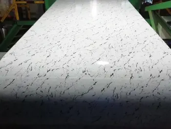 Marbled aluminium coil