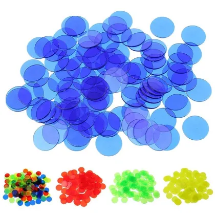 100Pcs Learning Education Math Toys Learning Resources Color Plastic Coin Bingo Chip Game Children Kids Classroom Supplies