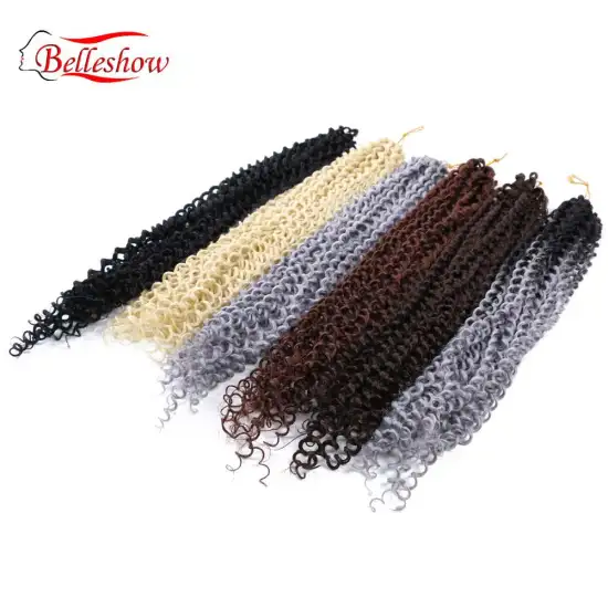 Hot sell wholesale 22inch  freetress deep twist crochet hair freetress water wave hair ombre braiding hair