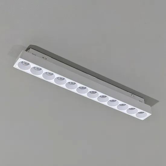 PNY White Surface Track Mounted Dimmable Tunable Magnetic Track System for Smart Home Indoor Lighting