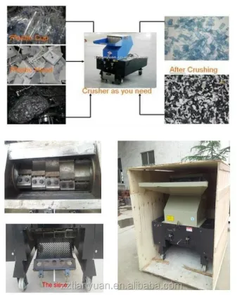 plastic bottle crushing machine aluminum cans shredding machine bone crusher