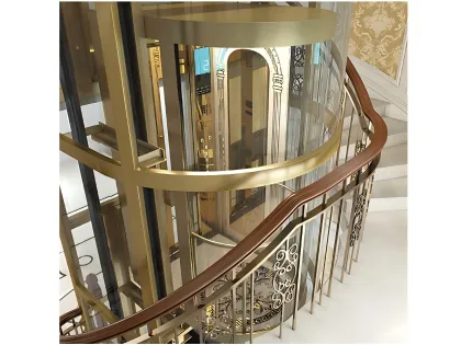 Home elevator semicircle aluminum alloy mast