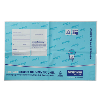 Bolsa acolchada de envío azul marino impresa personalizada reciclada