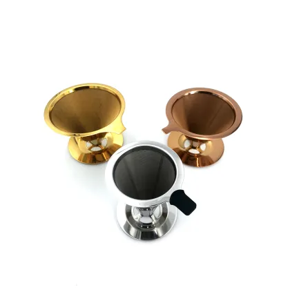 BEILANG Titanium Coated Stainless Steel Pour Over Coffee Dripper
