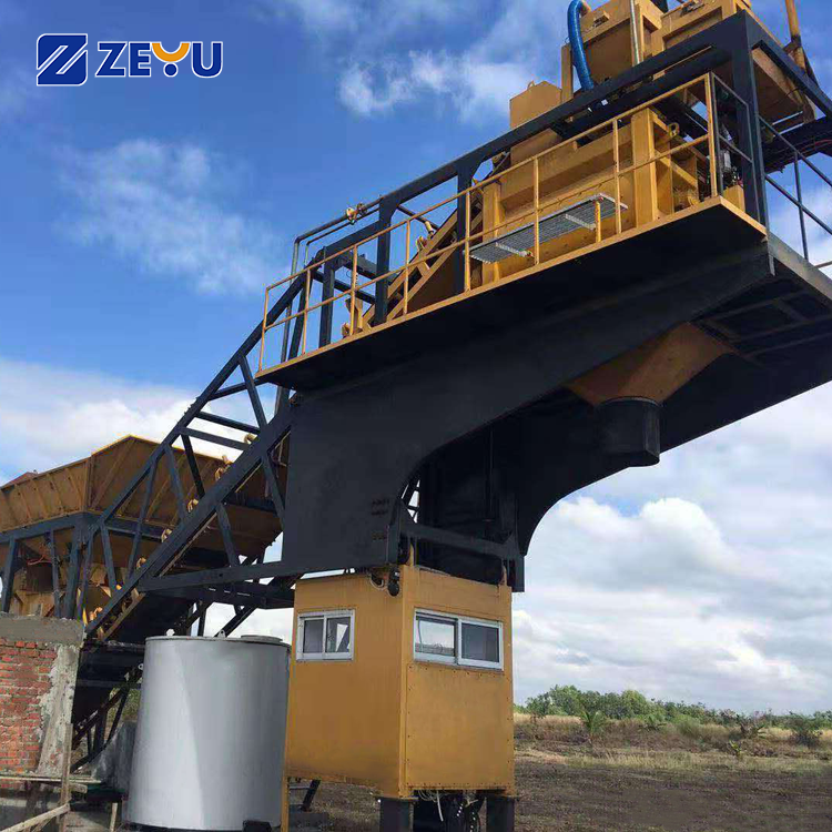 Factory quick assembly 35m3 mobile concrete batching plant