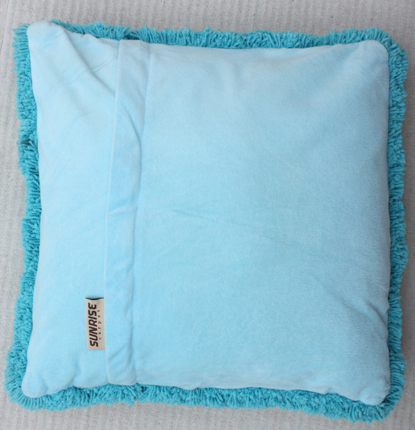 Microfiber Cushion Blue Color