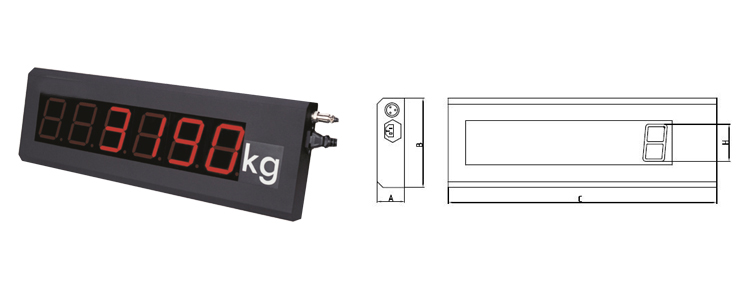 GSI409-1 Крановые весы с беспроводным дисплеем веса, табло с большим экраном