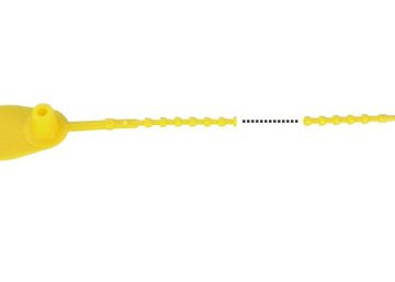 Yellow Nylon Supermarket, Department And Store Plastic Security Seals 31258
