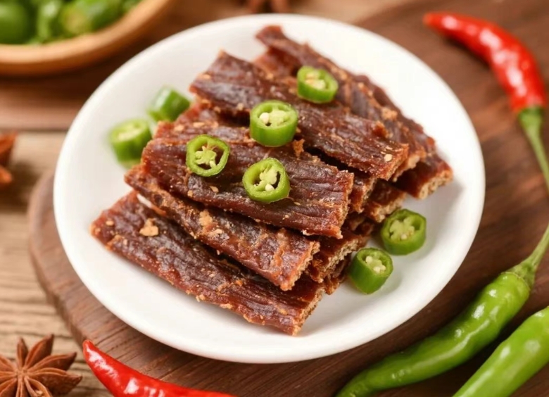 Stir Fried Pork Jerky with Green Pepper Flavor