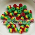 Factory Wholesale 5*6 MM Red Yellow Green Resin Beads