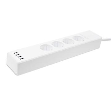 Multi-function EU Power Socket With Four USB Ports