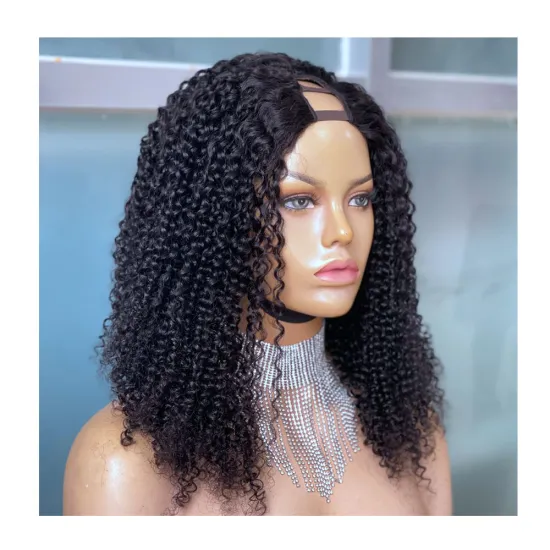 Joywigs: Exclusive 100% Human Hair Kinky Curly U Part Wig for Black Women