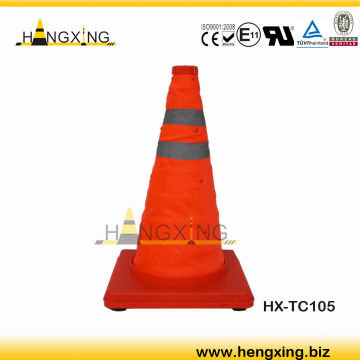 Cone: TC105 45cm two reflector Collapsible traffic safety folding cone