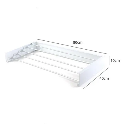 New design household wall mounted foldable clothes drying rack retractable clothes dry rack foldable towel rack