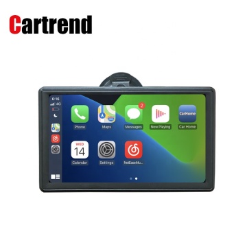 Portable GPS Motorcycle and Car Play Screen: Android Auto, AirPlay, and Mirror Link Display Radio Player
