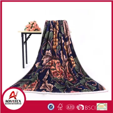 personalized printed micromink blanket sherpa fleece throw blanket