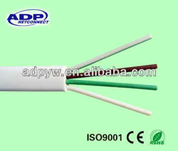 Cat3 flat cable 4 core indoor CCA CU telephone cat3 cable