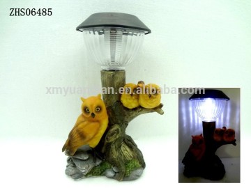 Hot sale The owl decoration with solar light