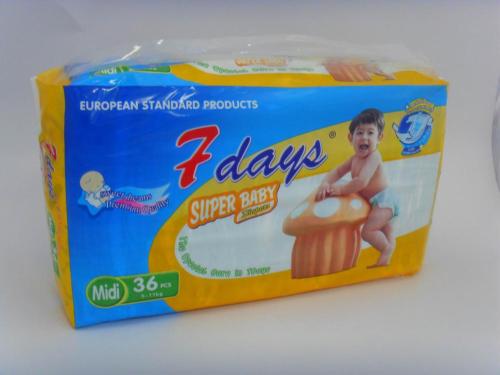7 days baby diaper