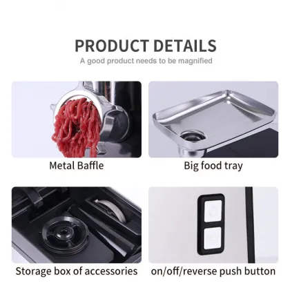 Stainless Steel Multi-Function Mincer Machine: Meat Grinder and Sausage Maker