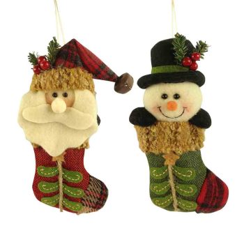 Christmas 3D santa claus and snowman ornaments decorations