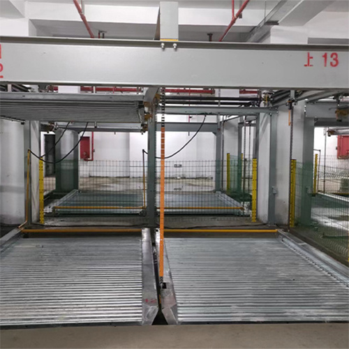 Sistema eficiente de estacionamiento de rompecabezas de dos niveles