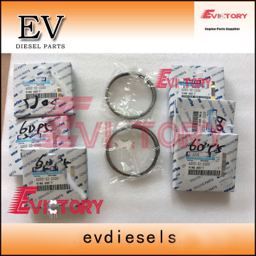 KOMATSU engine piston ring 6D102 S6D102E 6D108
