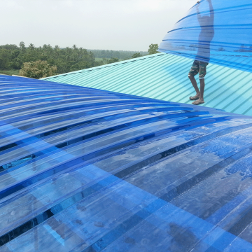 Transparent Wave Corrugated Polycarbonate Roofing Sheets for Sale