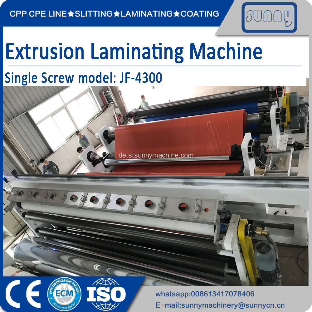 Extrusionsbeschichtung Laminiermaschine einzigen T-Die System