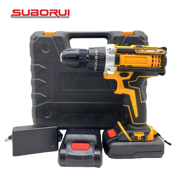 SUBORUI New Cordless Screw Driver with Brush Power Drill Machine Tool Set