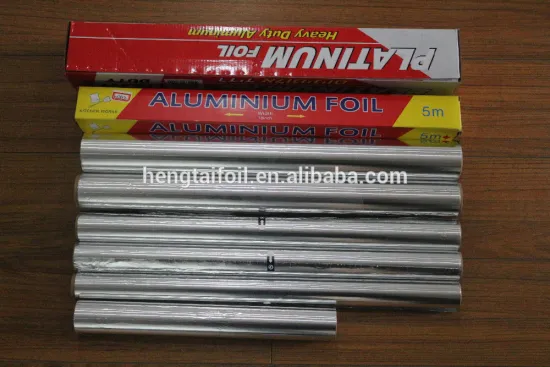 Many kinds of aluminum household foil roll