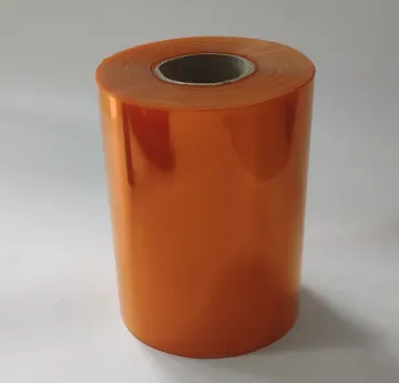 Transparent Clear Rigid Pharma Grade Orange PVC blister