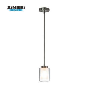 Modern Indoor 1 Light Mini Glass Pendant Lighting for Kitchen and Home