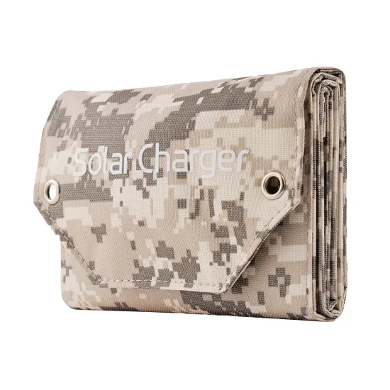 Portable Foldable Solar Panel: 12W Power Solution for Cycling, Camping, Hiking & Emergency Charging