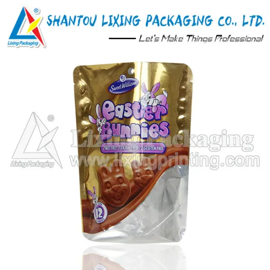 Chocolate cookie packaging bag