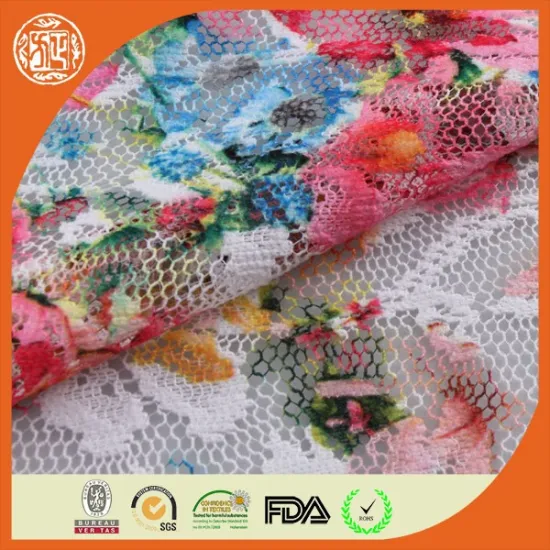 Elegant colorful dress lace fabric market in dubai