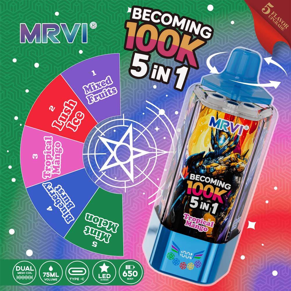 Grosir mrvi datang 100k puffs vape