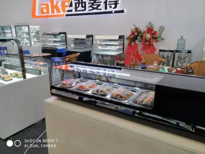 hoshizaki sushi cooler counter top sushi display freezer