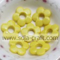 20MM Plastic Flower Bead with 1.5MM Hole for Hair Decoration with Different Colors