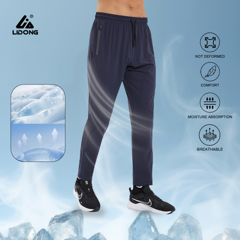 Breathable And Quick Drying Sports Zipper Trousers