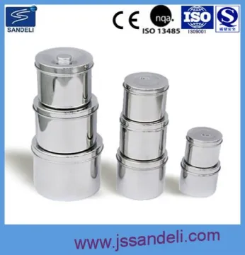 SDL-E0764 Stainless Steel Medical Ointment Jar and Gauze Jar and lids