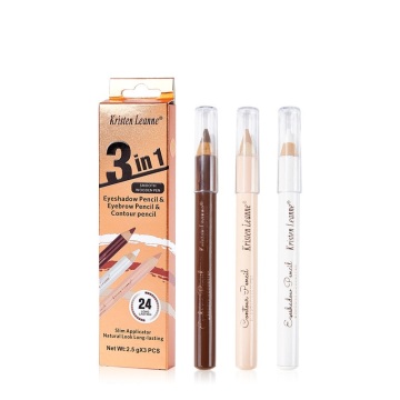 Long-Lasting Waterproof Makeup Set: Contouring Concealer, Eyeliner, and Brow Pencil
