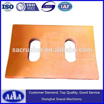 High Manganese heat processed casting crusher armor plate, Check Plate Side Plate Casting Steel Wear Plate, Impact crusher parts